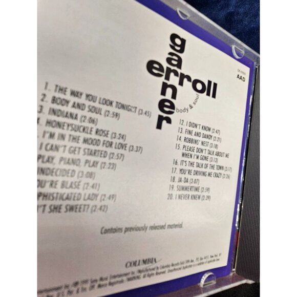 Body and Soul‎ by Erroll Garner CD, Mar-1991, Columbia (USA) - Picture 5 of 5